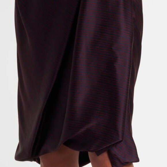 Vivienne Westwood Black Satin Draped Skirt - Picture 8 of 16